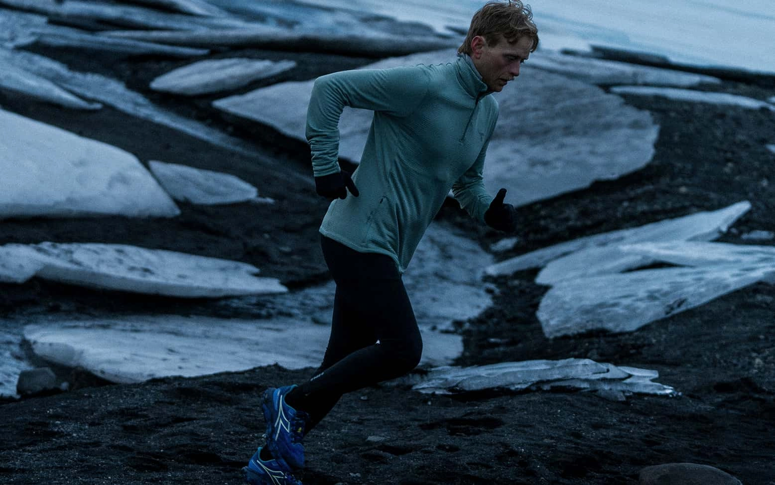 Strój biegacza w Islandii