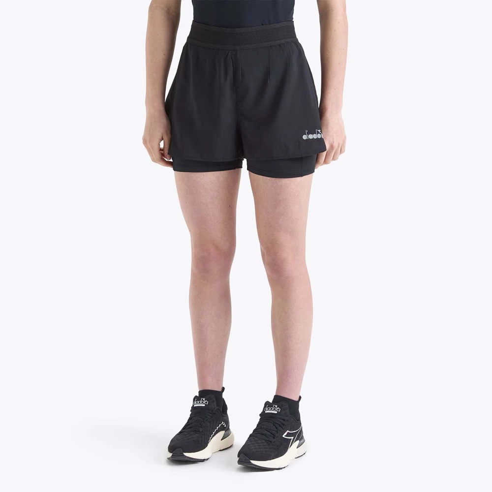 Spodenki krótkie damskie DIADORA L. DOUBLE LAYER SHORTS BE ONE